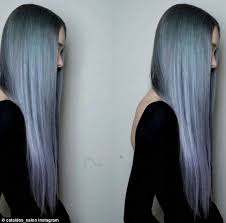 Grey ombré hair is the edgy and unique combination of two of the hottest trends in hair today: Denim Blue Grey Ombre Hair On We Heart It