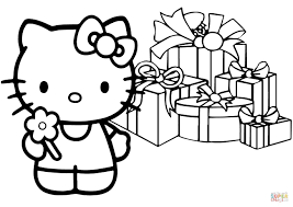 Christmas Coloring Pages Hello Kitty Happy Christmas Coloring Page Free Printable Coloring Davemelillo Com Hello Kitty Colouring Pages Hello Kitty Coloring Kitty Coloring
