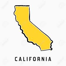 Choose from california state shape stock illustrations from istock. California Map Outline Smooth Simplified Us State Shape Map Royalty Free Cliparts Vectors And Stock Illustration Image 88224184