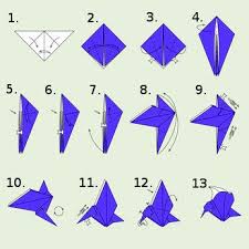 Origami Vogel Falten Hobby Webtipps Origami Vogel Origami Origami Anleitungen