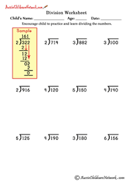 long division worksheets with and without remainders aussie childcare network