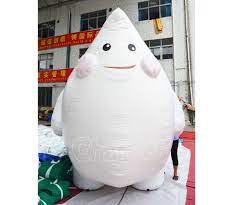 Inflatable decorations can bring temporary decorative inflatable structure and model to many occasions and purposes, like advertising, businesses, holidays, sports, amusement parks, fairs, carnivals, weddings, etc. Cartoon Rain Drop Inflatable Costume Channal Inflatables