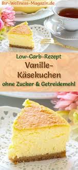 Low Carb Vanille Kasekuchen Quarkkuchen Rezept Ohne Zucker Kuchen Rezepte Ohne Zucker Kasekuchen Einfach Rezepte Ohne Zucker