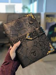 Leather Grimoire Made On A Glowforge Glowforge Owners Forum Grimoire Grimoire Book Leather Books