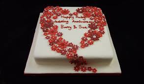 For a great anniversary, an amazing cake is extremely fundamental. Ruby Anniversary Cake Images The Cake Boutique