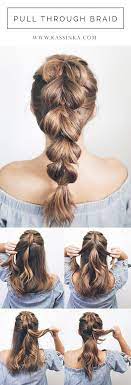 One such option is the weaving of ordinary braids on the sides of the head, while the bulk of the hair will remain loose. 62 Easy Hairstyles Step By Step Diy Simple Prom Hair Thick Hair Styles Short Hair Tutorial