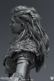 Artstation Horizon Zero Dawn Hair Johan Lithvall 3d Personazh Lagerta Hellouin Foto