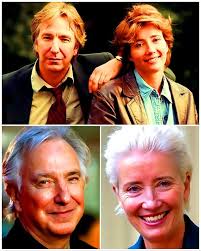 When Emma Thompson met Alan Rickman for the first time during rehearsals  for a stage production in the late 1980s, she found herself facing a man  with a fierce gaze and a