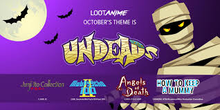 Anime Let S Talk Loot Anime S Undead October Crate The Daily Crate We work closely with creators and licensed partners like warner brothers, disney, marvel, pixar, universal, bethesda, crunchyroll and others to imagine new products. anime let s talk loot anime s undead