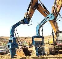 High Frequency Hydraulic Vibration Pile Hammer Vibrating I-Pile Driving Arm  Excavator High Frequency Hydraulic Pile Driver