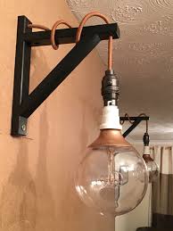Industrial Light Bracket Bulb Converter And Wire From Ikea Lamp Holder B Q A Very Easy Build Modern Recessed Lighting Vintage Light Bulbs Can Lights