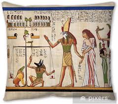 The history of pillows weaves an interesting tale of diverse uses and materials that might surprise you. Antique Egyptian Papyrus And Hieroglyph Pillow Cover Pixers We Live To Change