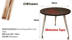 Bush business furniture 42w round conference table with metal x base, storm gray, standard delivery. Round Shape Mini Conference Table Ctbc46014 Scbc Enterprises