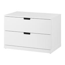 Nordli White Chest Of 2 Drawers 80x54 Cm Ikea Chest Of Drawers Sheet Music Storage Ikea