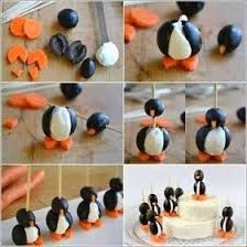 Mille Idee Casa Pinguini Di Formaggio Cibo Per Feste Cibo Per Bambini Cibo Natalizio