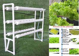 1pc Hydroponic 54 Plant Site Grow Kit PVC Pipe Assembly w/ Water Pump  141121 | eBay