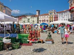 Every august, for eleven days the… Markt Auf Der Piazza Grande Locarno Ticino Ch