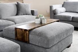 2 h x 20 w x 12 d. Wood Ottoman Tray Table Custom Wood Table Wood Tray Etsy Ottoman Decor Couch With Ottoman Home Living Room