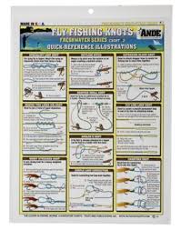 Waterproof Fishermans Knot Tying Chart 6 Freshwater