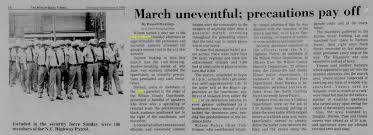 The Klan comes to Wilson.