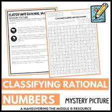 Which of these sets of a irrational number, real number b integer, rational number, real number c whole number, integer. Classifying Rational Numbers Mystery Pattern Rational Numbers Rational Numbers Activities Teacher Help