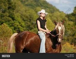 Maybe you would like to learn more about one of these? Cowgirl Riding Horse Image Photo Free Trial Bigstock