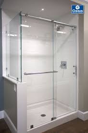 Oasis Hydroslide With Return Panel The Shower Features 1 2 Glass A Fixed Panel Return Panel Shower Doors Shower Sliding Glass Door Frameless Shower Doors