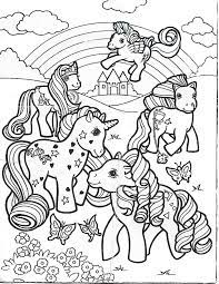 The show revolves around the adventures and daily life of the unicorn pony twilight sparkle, her baby dragon assistant spike, and her friends in ponyville: G1 G1 Fruit Snack Coloring Sheet My Little Pony Trading Post Coloring Home
