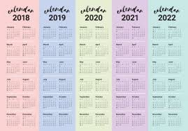 Calendario escolar para o curso 2021/2022 (c.e.i.p. Vector De Calendario Ano 2018 2019 2020 2021 2022 Calendar Printables Calendar Template Printable Calendar Template