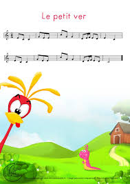 Comptine Partition Petit Ver Jpg 1 400 1 980 Pixels Comptines Chansons Comptines Partition Musicale