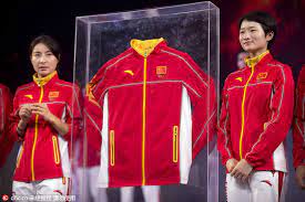 China took the silver medal at the 2014 world championship after losing to the united states in the gold medal match in milan. Chinese Olympic Team S Uniforms For Rio 2016 Unveiled In Beijing 4 Chinadaily Com Cn