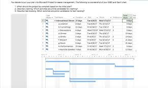 solved you decide to put your plan into microsoft project