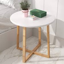 Typically coffee table sets consist of a coffee table and two end tables or a side table and sofa table. Amazon Com Bameos Side Table Modern Nightstand Round Side End Accent Coffee Table For Living Room Bedroom Balcony Family And Office 19 7inx18 7in Kitchen Dining