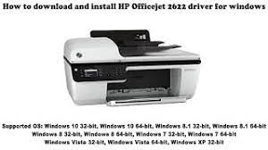 Print job is sent to the eprint email address but print output is not received resolution. How To Download And Install Hp Officejet 2622 Driver Windows 10 8 1 8 7 Vista Xp Youtube