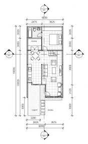 1 Bdrm Narrow House Designs Town House Floor Plan Free House Plans