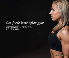 Fresh Hair After Gym Without Needing To Wash Your Hair Workout Hairstyles Post Workout Hair Gym Hairstyles