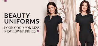 Packaging & shipping multiple ways of delivery (you can choose your own way also) exihibition we attend safety shows overseas in australia, dubai ,etc, we know how it works in your. Beauty Uniforms Tunics Spa Uniforms Salon Wear Diamond Designs Uniforms