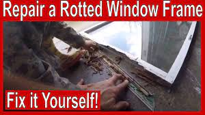 In many cases, rotting wood around a window frame does not drastically change the appearance of the frame or sill. How To Repair A Rotted Window Frame Youtube