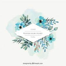Maybe you would like to learn more about one of these? Watercolor Flowers Label In Blue Tones Free Vectors Ui Download