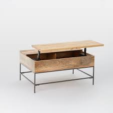 Vander natural wood storage coffee table. Buy Online Industrial Storage Pop Up Coffee Table Now West Elm Uae