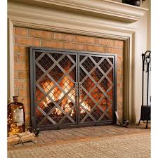 The modern fireplace cover screen combine heating and decorative needs. Pin By Fabrizio Escudero On Muebles Industriales In 2021 Decorative Fireplace Screens Small Fireplace Large Fireplace