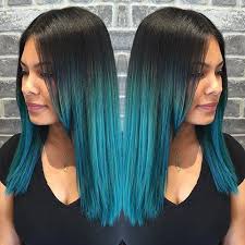 Black Into Blue Ombre Turquoise Hair Color Teal Hair Turquoise Hair