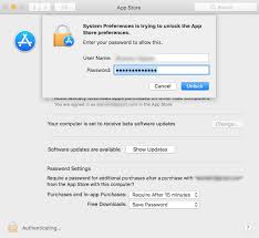 Macos High Sierra S App Store System Preferences Can Be Unlocked With Any Password Https Www Macrumors Com 2018 01 10 Mac Software Update Passwords App