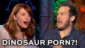 Chris Pratt and Bryce Dallas Howard read dinosaur porn - YouTube