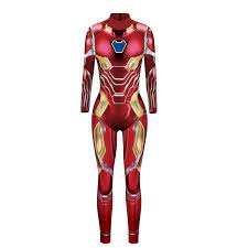 Marvel Superhero Sexy Spiderman Iron Man Cosplay Costume Women Jumpsuit  Catsuit Halloween Characte Bodysuit Fancy Dress - AliExpress