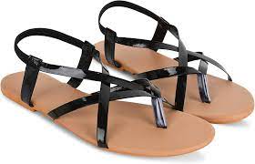 HEADTAILS Women'Casual Stylish Latest Fashion Cross Strap Flat Slippers For  Women Girls : Amazon.in: Fashion