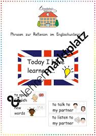 Phrasen Zur Reflexion Im Englischunterricht Unterrichtsmaterial In Den Fachern Englisch Fachubergreifendes Englischunterricht Unterrichtsmaterial Berufliche Bildung