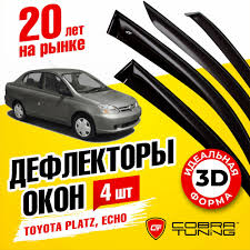 Дефлекторы ветровики окон Toyota Platz 1999-2005/Toyota Echo 2000-2005  Евростандарт — купить в интернет-магазине на Яндекс Маркете