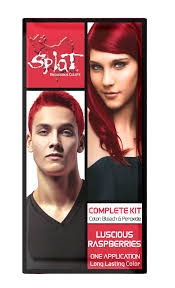 Before applying splat hair dye, note that it can stain your skin or clothes when there's contact with them so you want to make sure it is applied to your hair neatly. Splat Luscious Raspberries Red Hair Color Kit Semi Permanent Red Hair Dye Brickseek