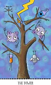 June 14, 2017june 10, 2017 tarotbycecelia. Featured Card Of The Day The Tower Monstarot From Joanna Nelson Studio Tarot By Cecelia